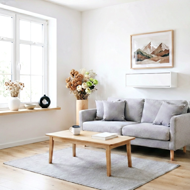 Dramatic living room - modern interior free stock photo