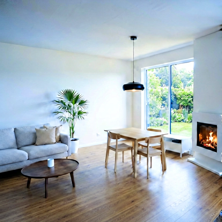 Cool living room - modern interior free stock photo