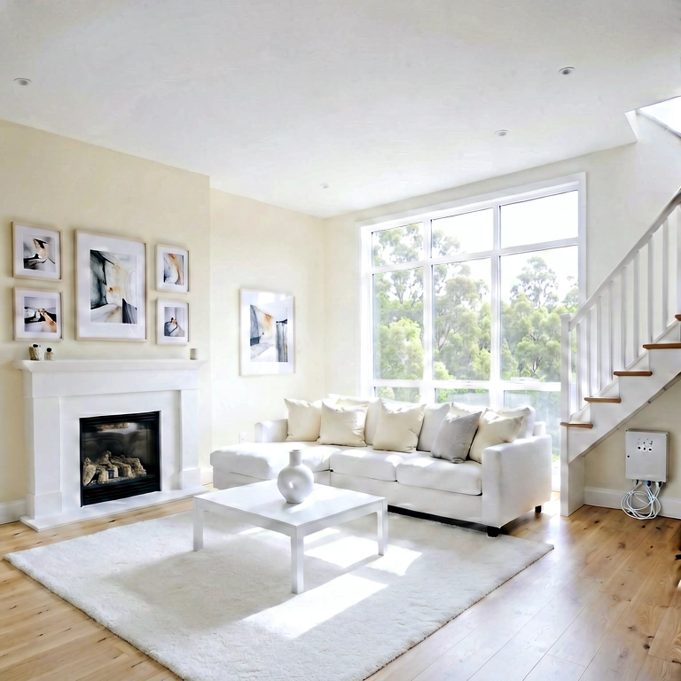 Dramatic living room - modern interior free stock photo