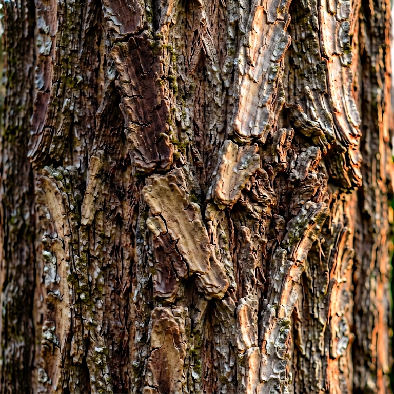Warm bark & wood grain - nature macro free stock photo