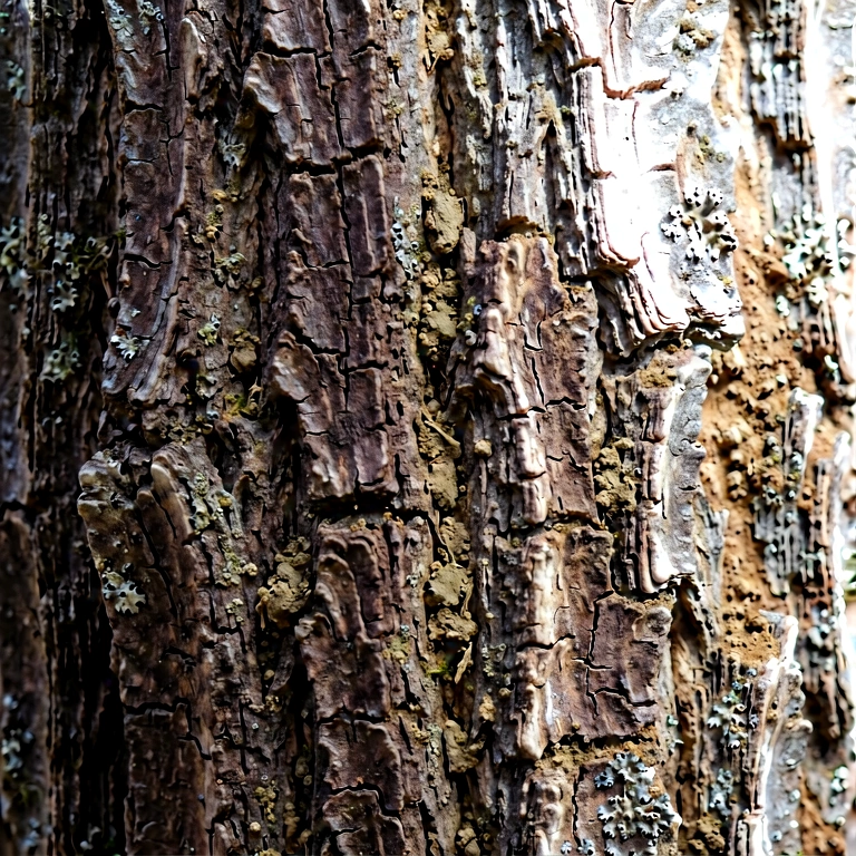 Bright bark & wood grain - nature macro free stock photo