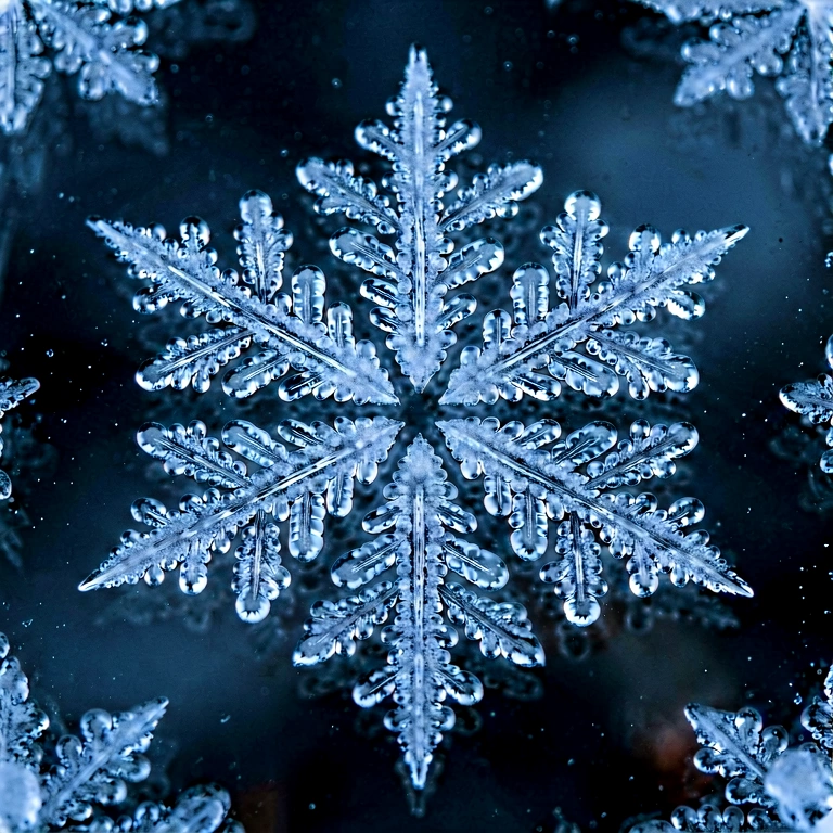 Dramatic frost & ice - nature macro free stock photo