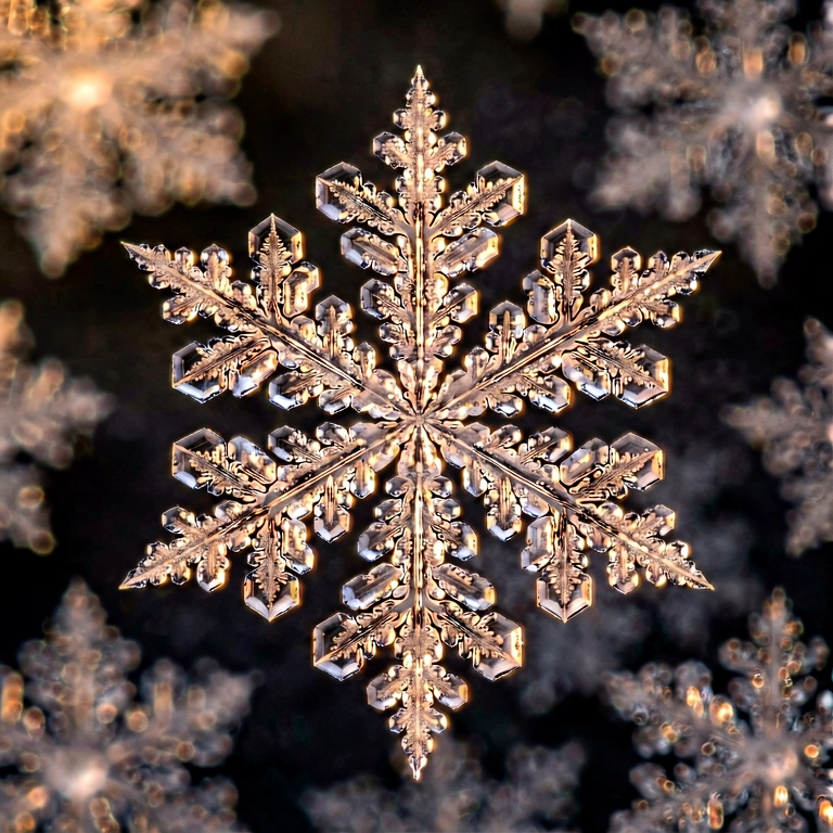 Warm frost & ice - nature macro free stock photo