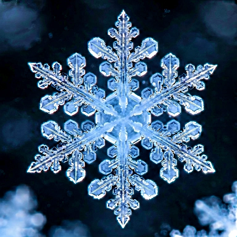 Bright frost & ice - nature macro free stock photo