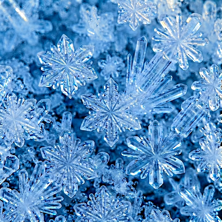 Warm frost & ice - nature macro free stock photo