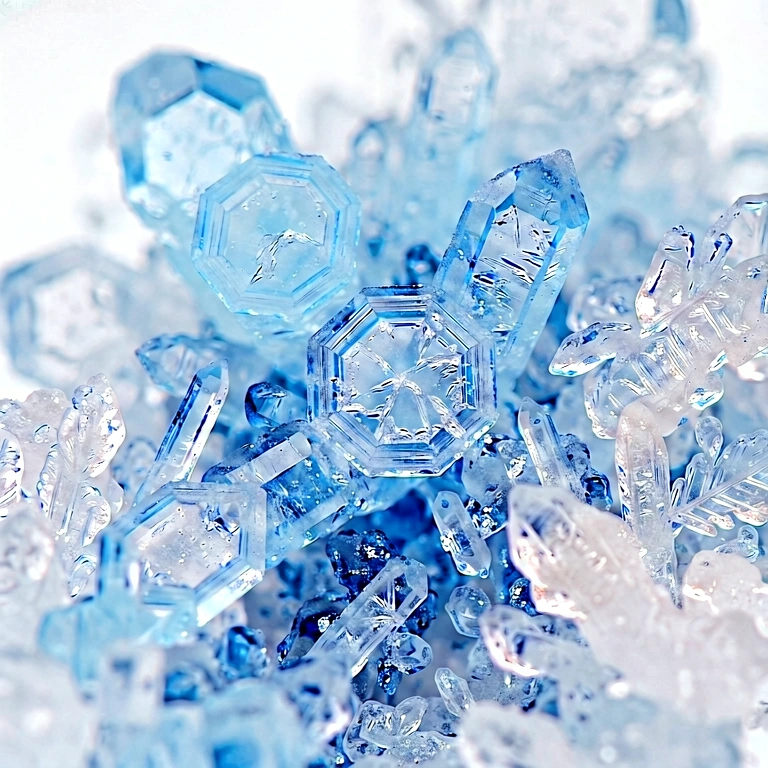 Neutral frost & ice - nature macro free stock photo