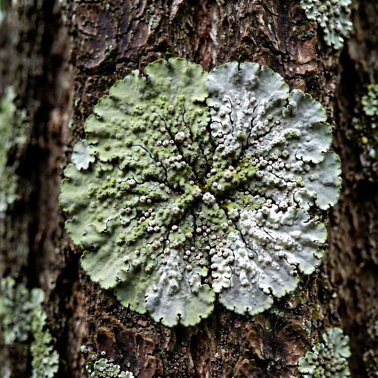 Neutral moss & lichen - nature macro free stock photo