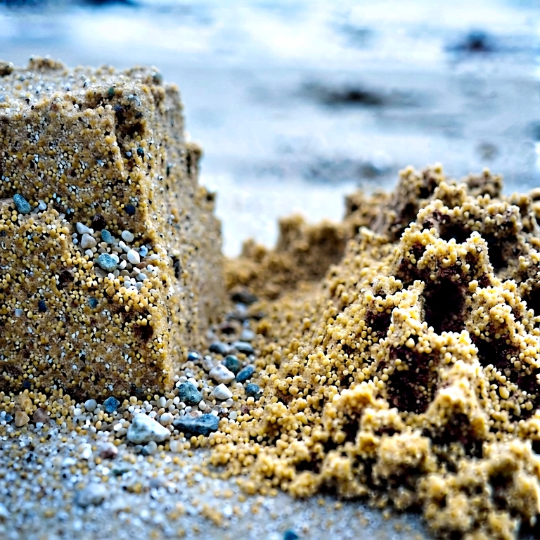 Cool sand & earth - nature macro free stock photo