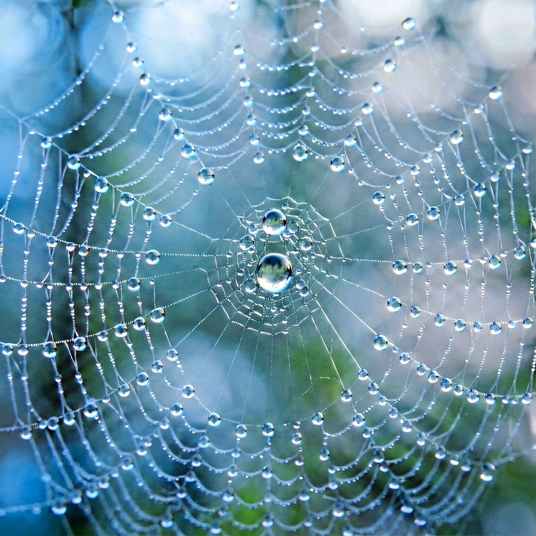 Cool spider web & insects - nature macro free stock photo