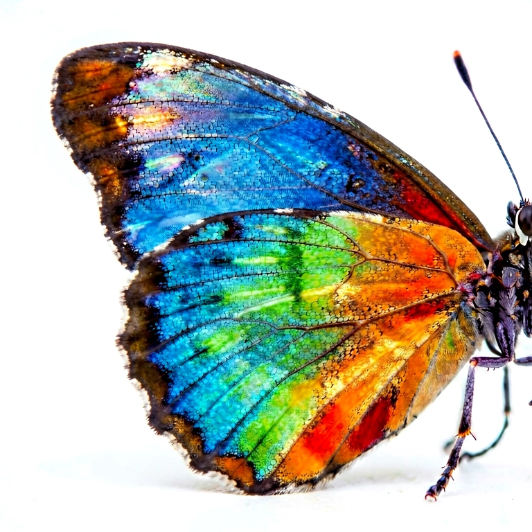 Bright spider web & insects - nature macro free stock photo