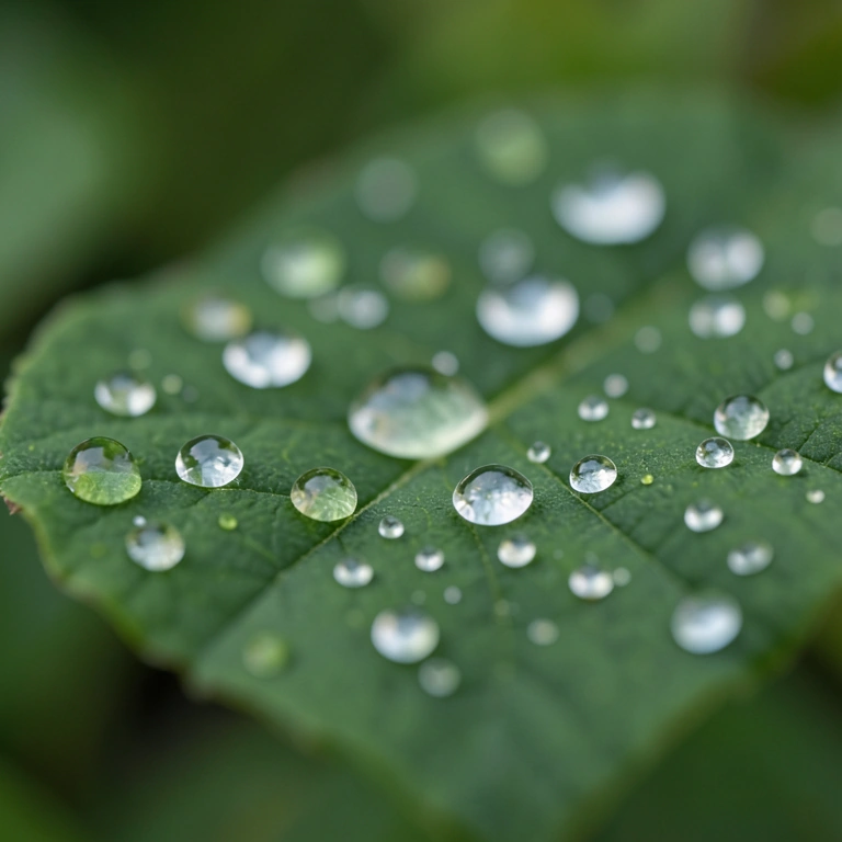 Neutral water drops - nature macro free stock photo