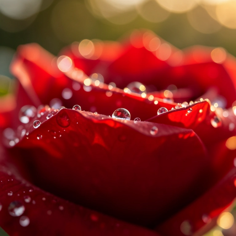 Warm water drops - nature macro free stock photo