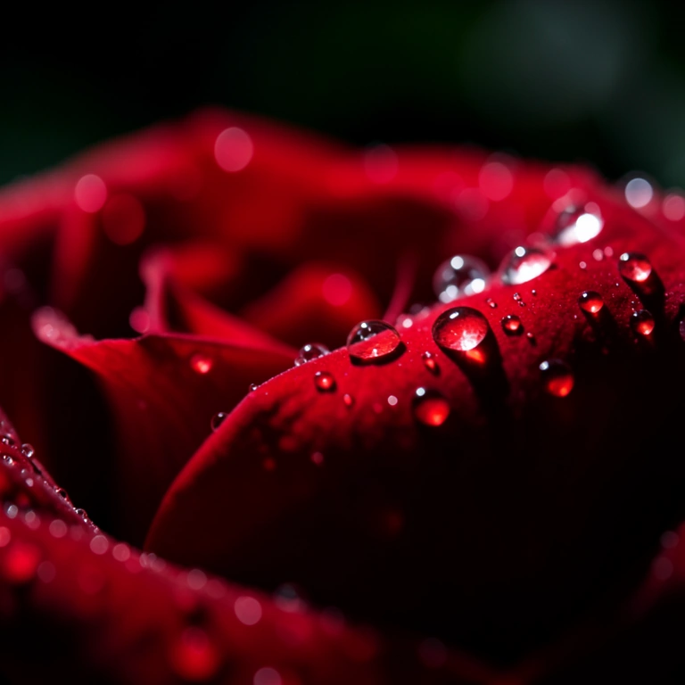 Dramatic water drops - nature macro free stock photo