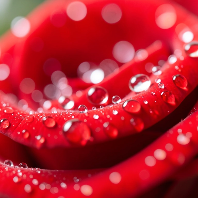 Bright water drops - nature macro free stock photo