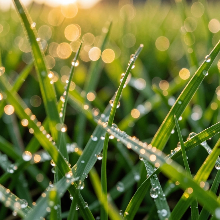 Warm water drops - nature macro free stock photo