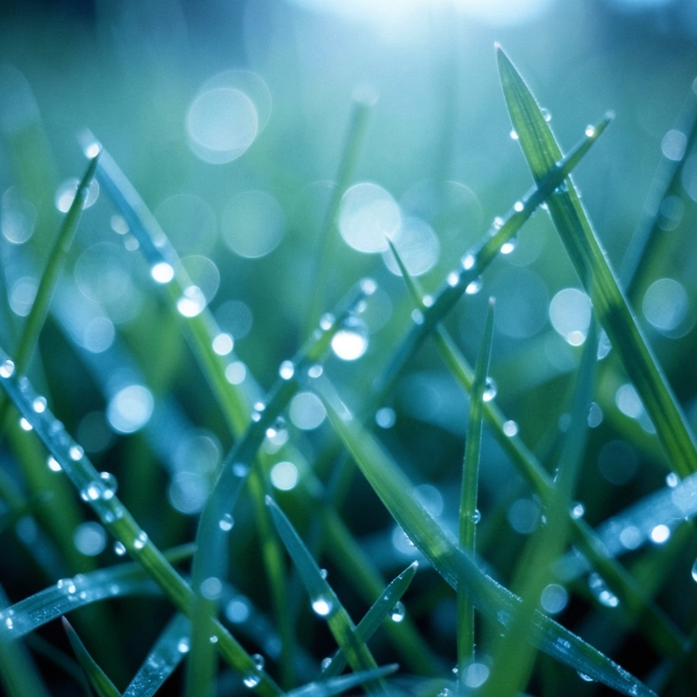 Cool water drops - nature macro free stock photo