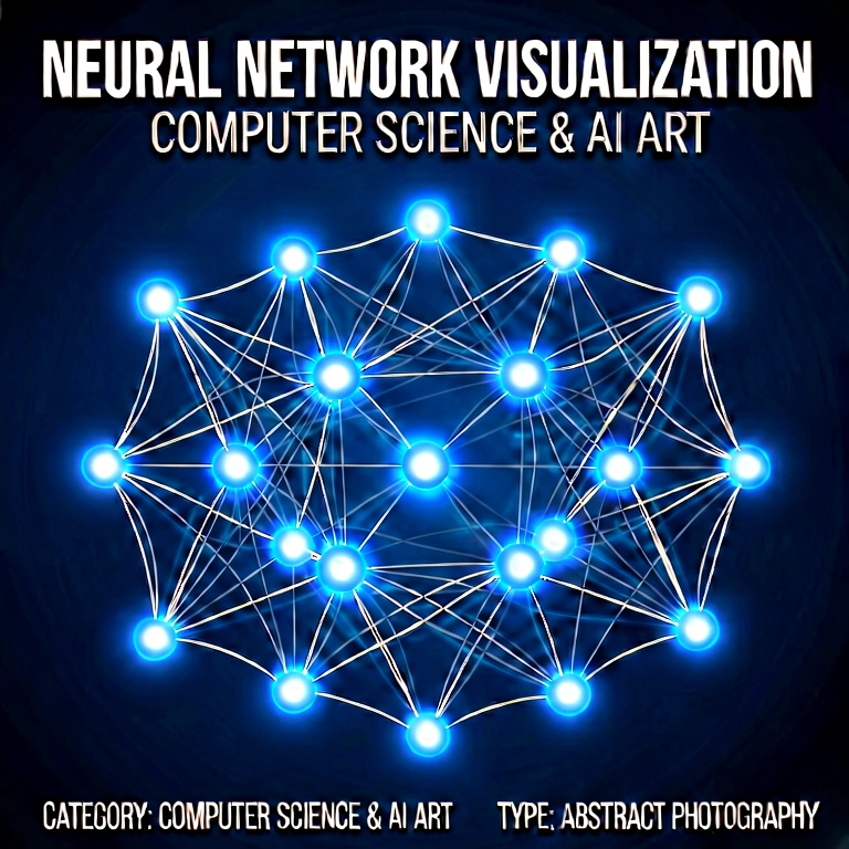Bright ai & neural networks - science & tech abstract free stock photo