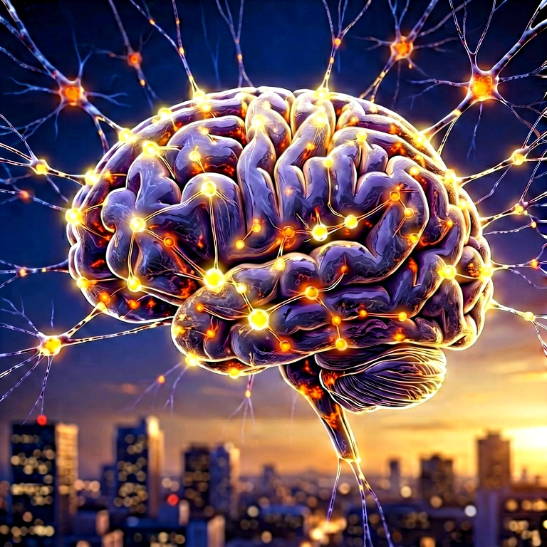 Warm ai & neural networks - science & tech abstract free stock photo