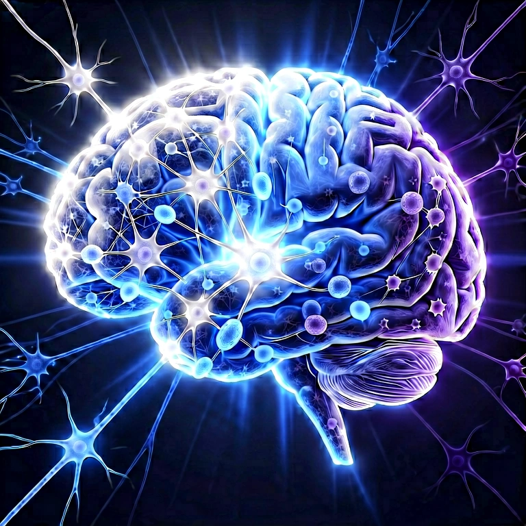 Bright ai & neural networks - science & tech abstract free stock photo