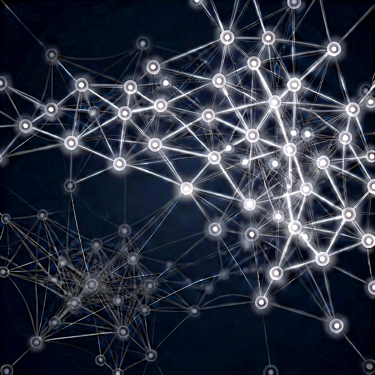 Bright ai & neural networks - science & tech abstract free stock photo