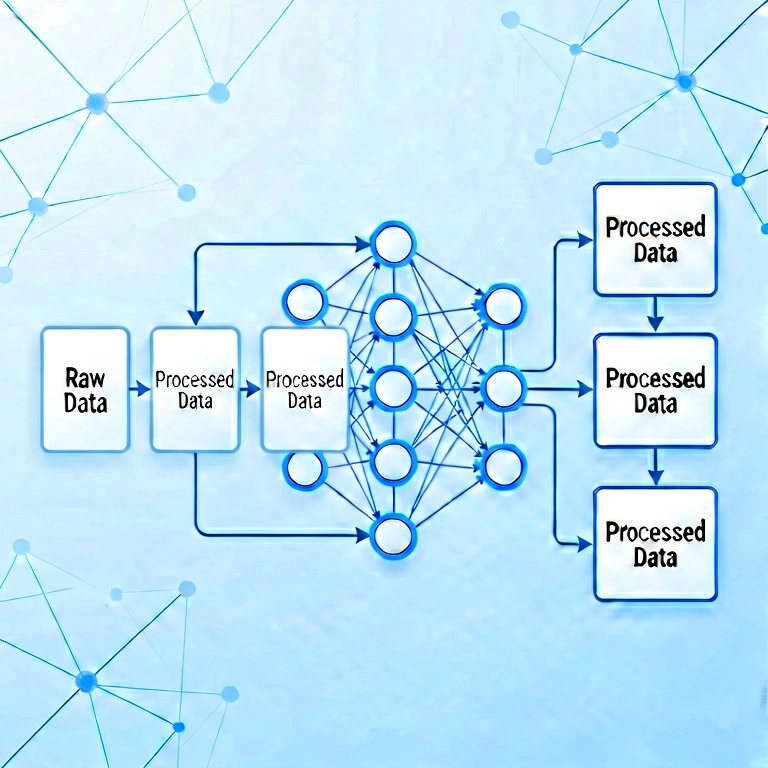Bright ai & neural networks - science & tech abstract free stock photo