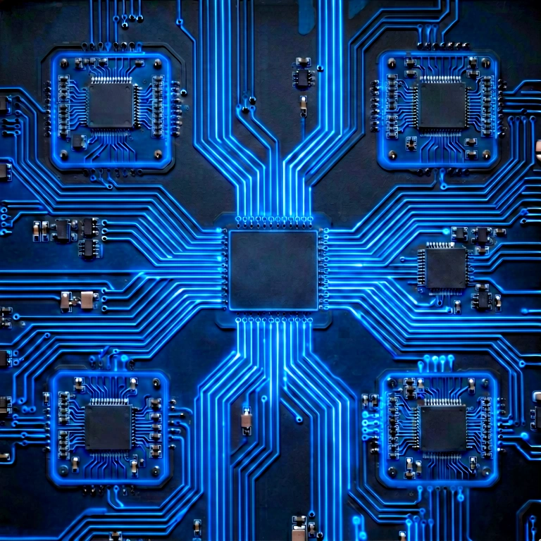 Neutral circuit tech - science & tech abstract free stock photo