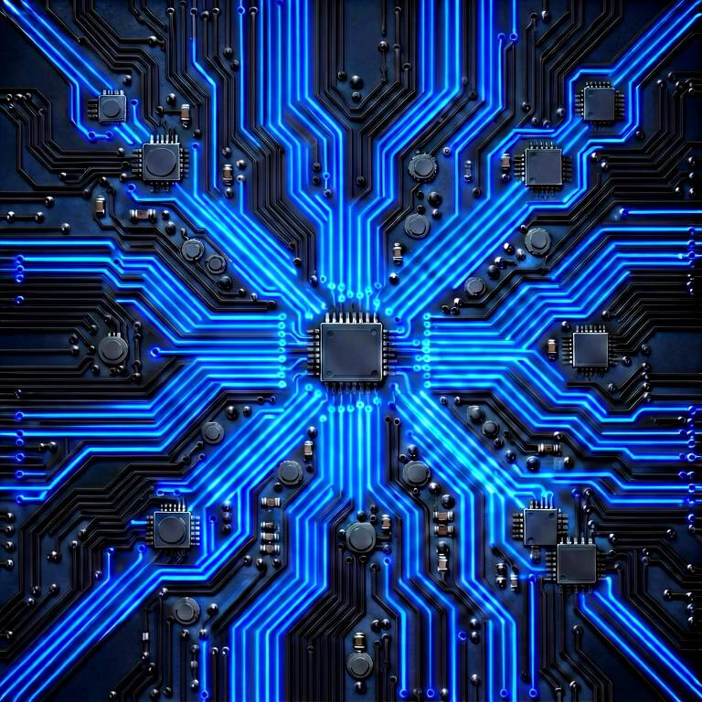 Dramatic circuit tech - science & tech abstract free stock photo