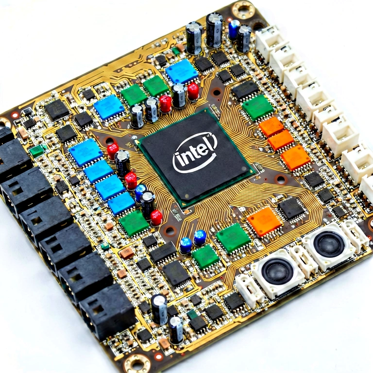 Bright circuit tech - science & tech abstract free stock photo