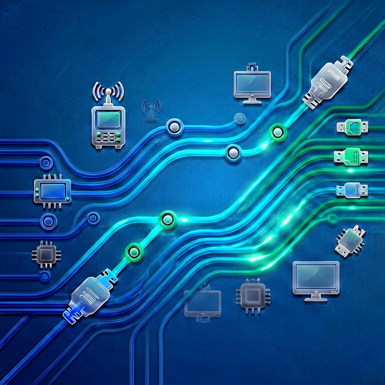 Warm circuit tech - science & tech abstract free stock photo