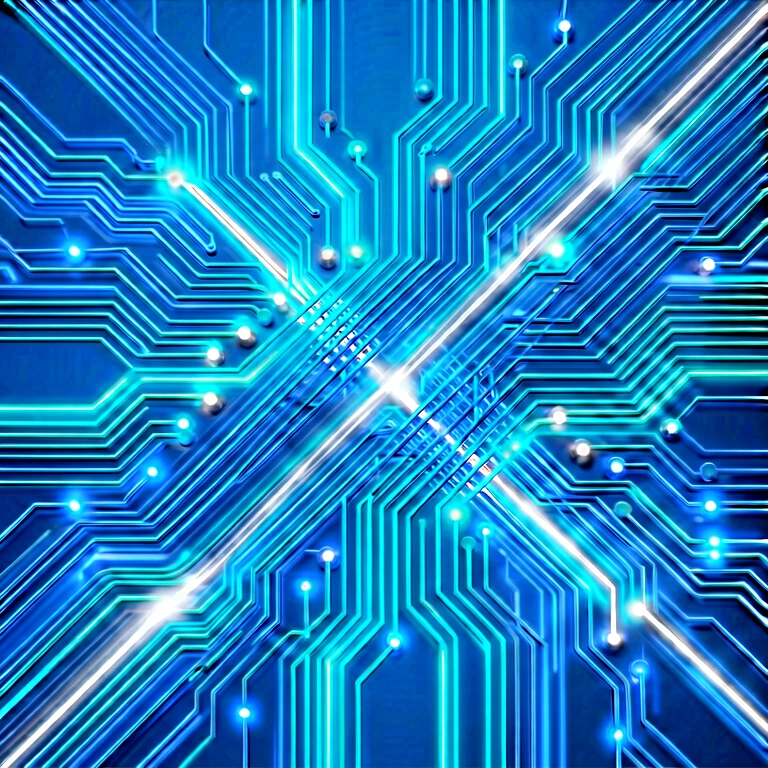 Bright circuit tech - science & tech abstract free stock photo