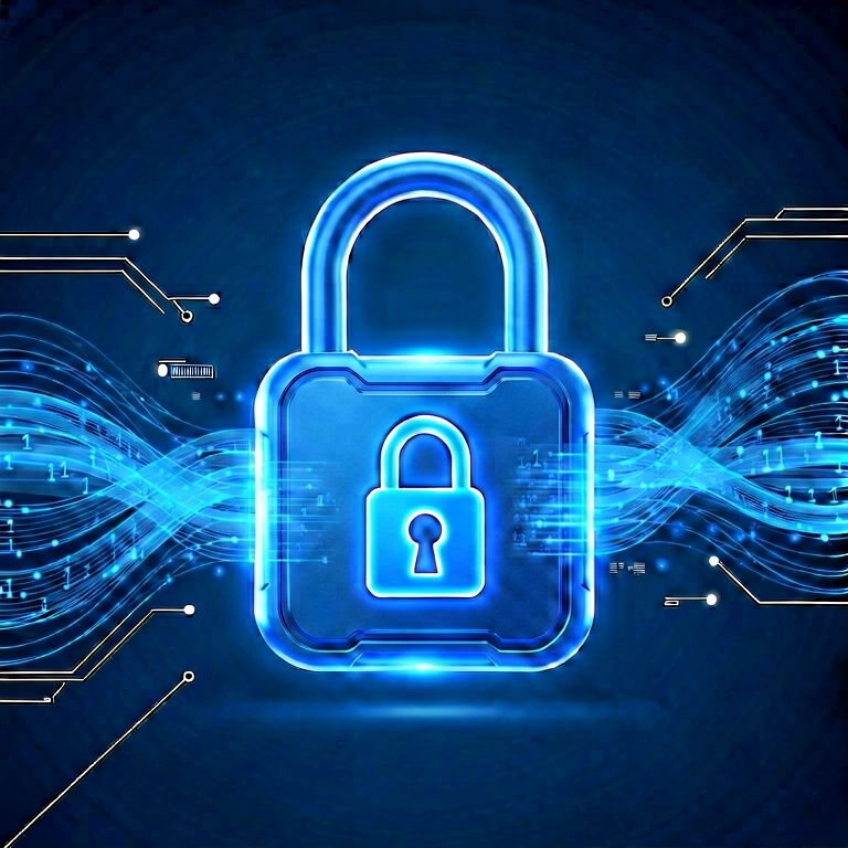 Bright cybersecurity - science & tech abstract free stock photo