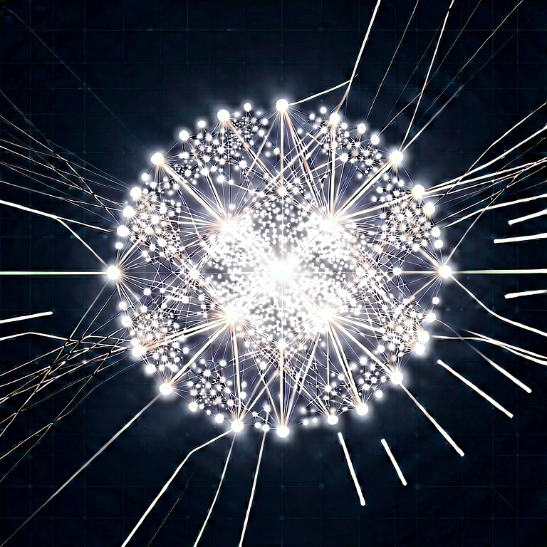 Bright data network - science & tech abstract free stock photo