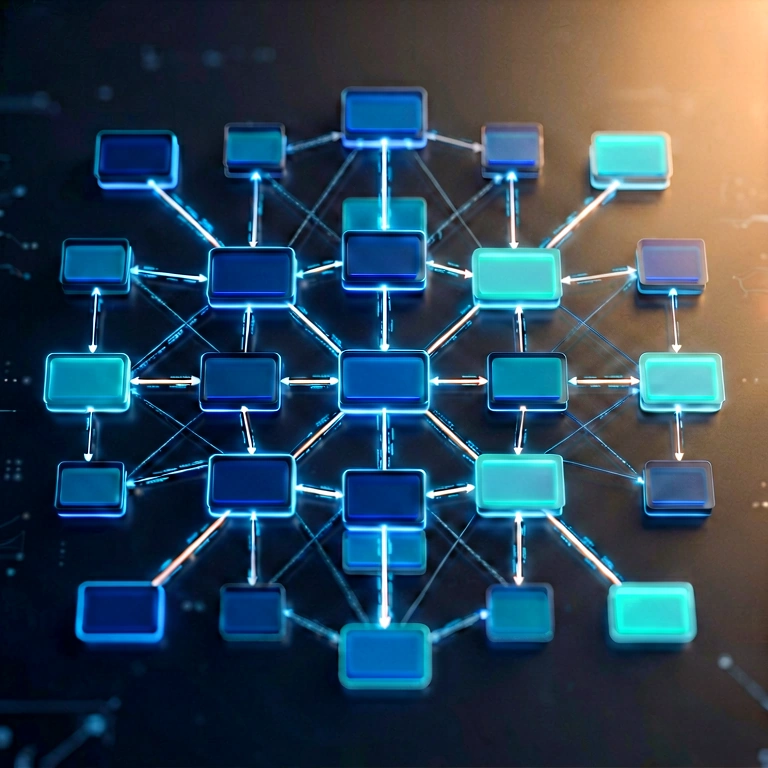 Warm data network - science & tech abstract free stock photo