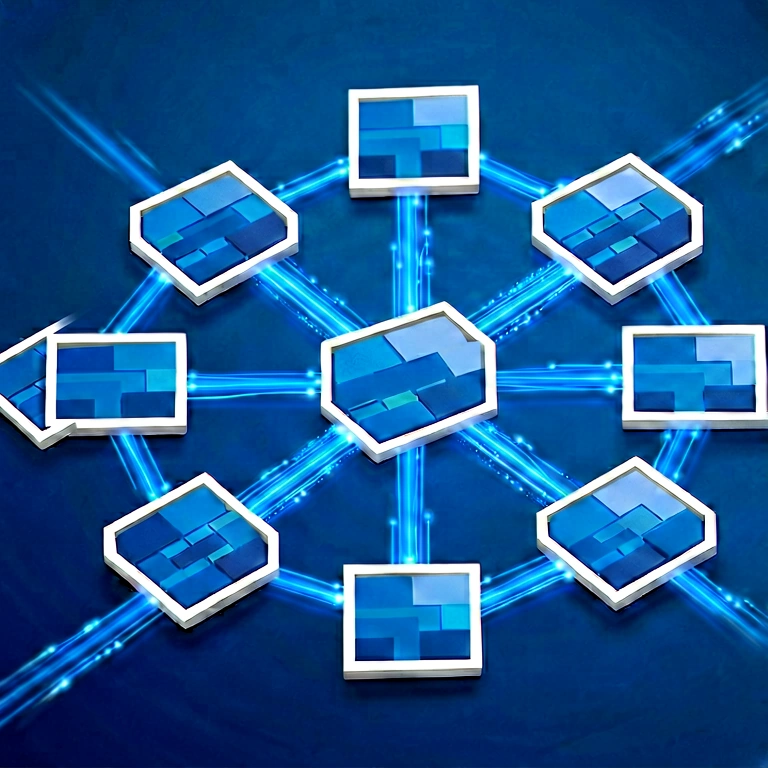 Cool data network - science & tech abstract free stock photo