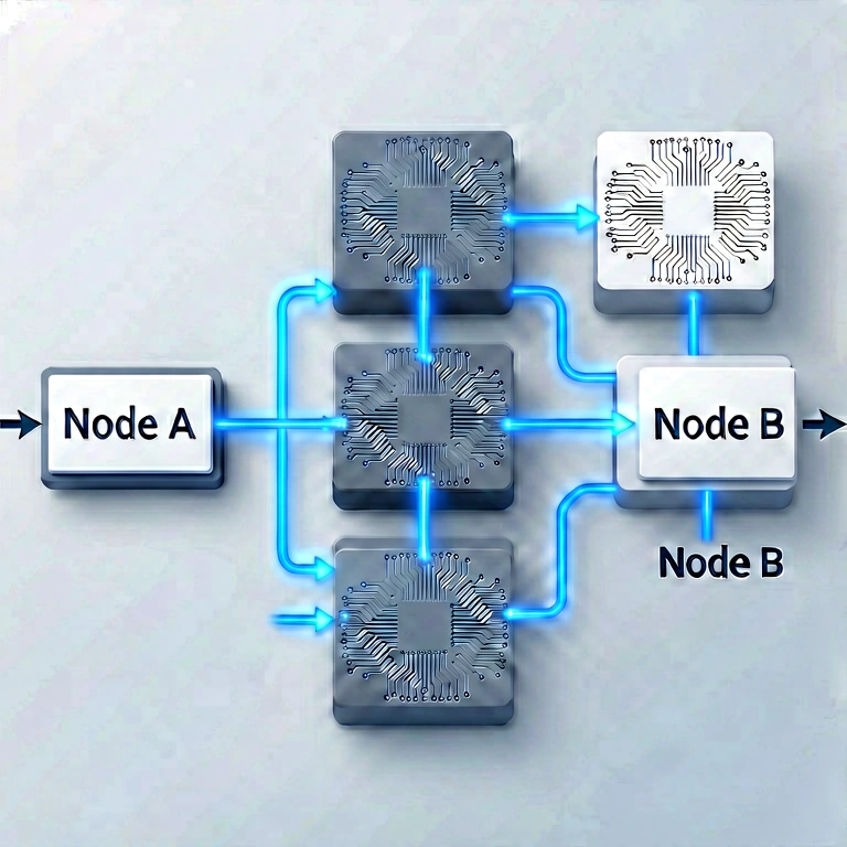 Neutral data network - science & tech abstract free stock photo