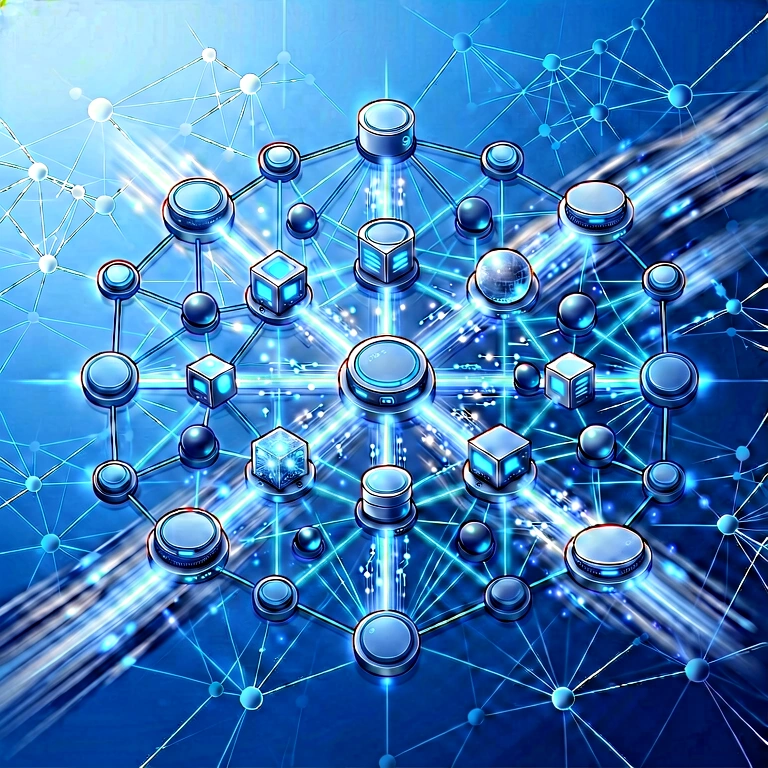 Cool data network - science & tech abstract free stock photo