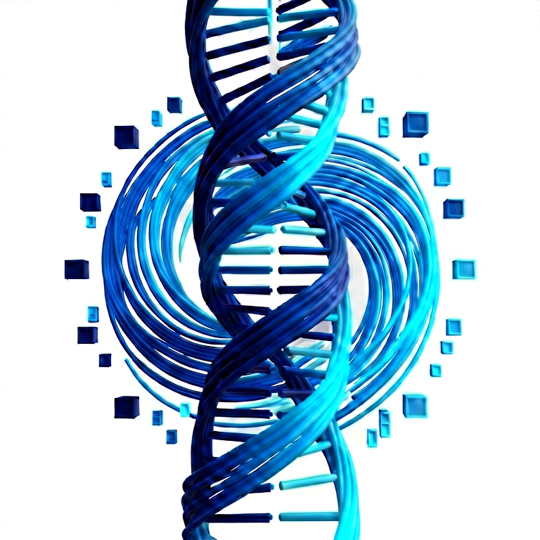 Warm dna & biology - science & tech abstract free stock photo