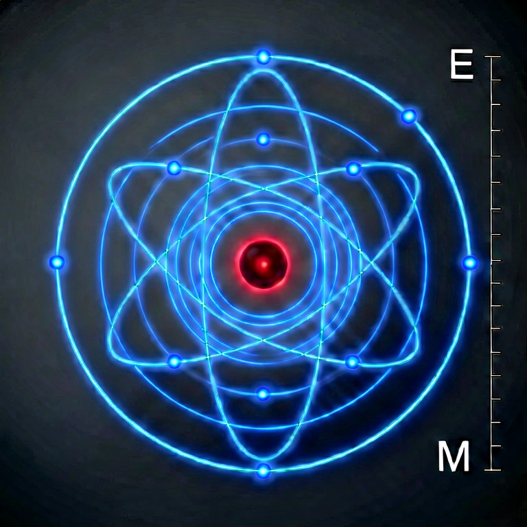 Warm quantum physics - science & tech abstract free stock photo