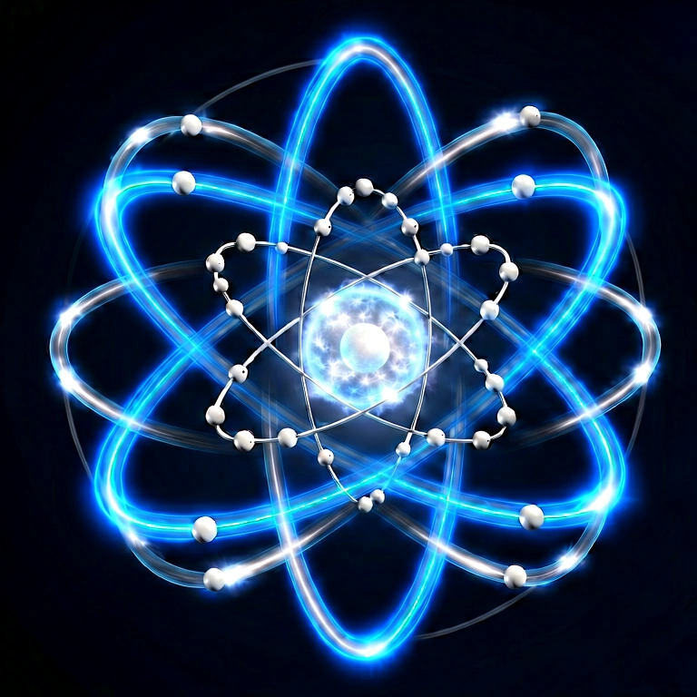 Bright quantum physics - science & tech abstract free stock photo