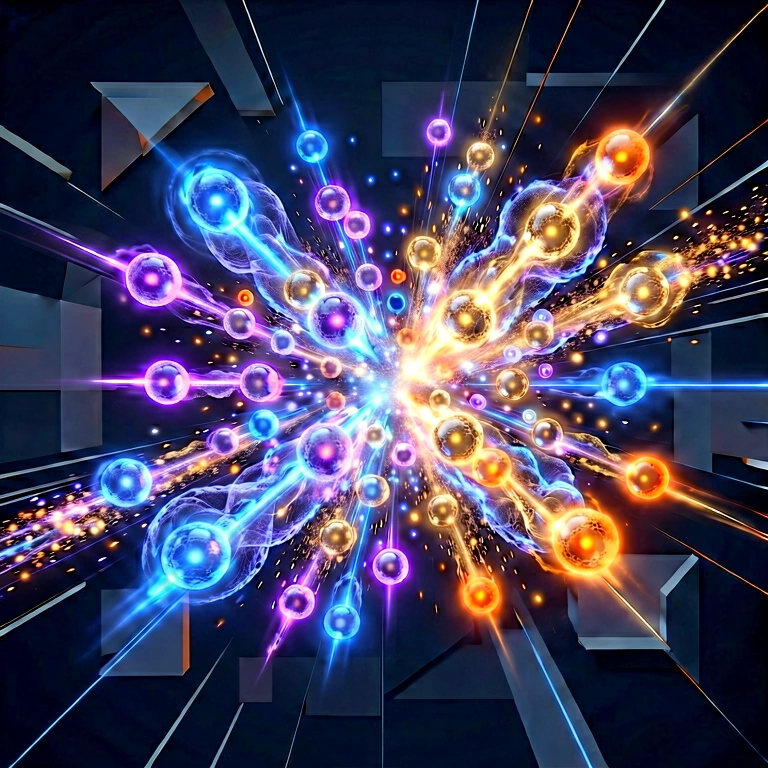 Dramatic quantum physics - science & tech abstract free stock photo