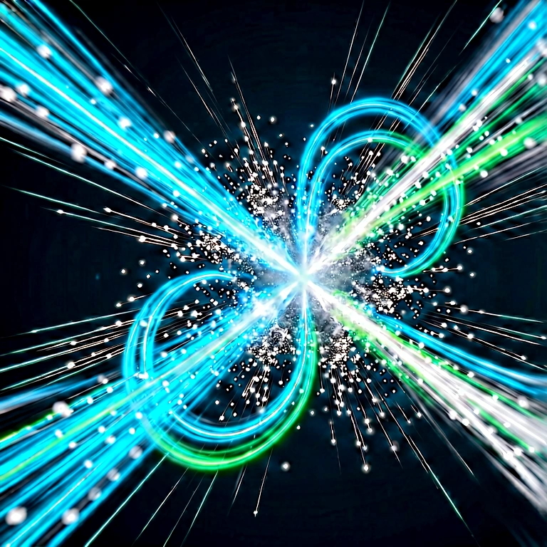 Bright quantum physics - science & tech abstract free stock photo