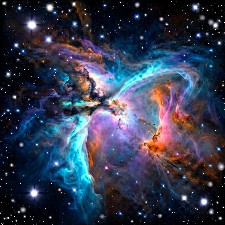 Bright space & cosmos - science & tech abstract free stock photo