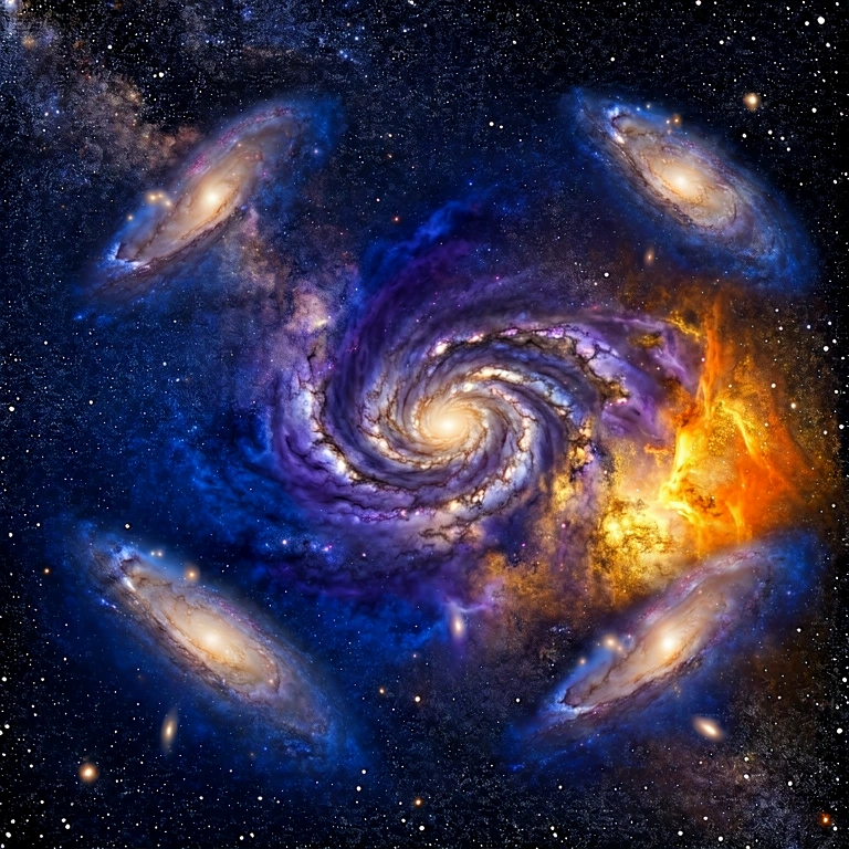 Neutral space & cosmos - science & tech abstract free stock photo